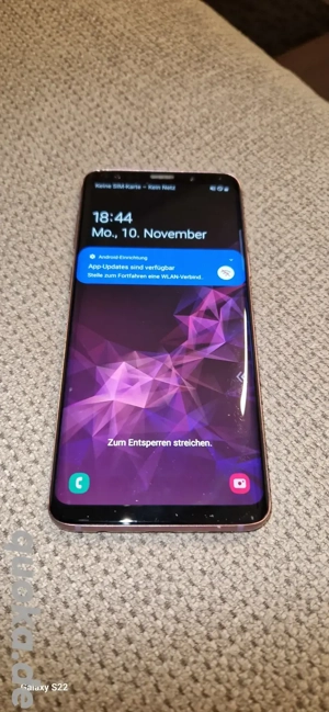 Samsung Galaxy S9 Duos mit 64GB in Roségold. 