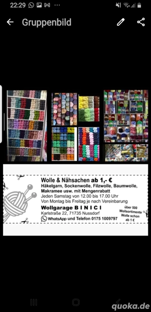 Wolle verkauf samstags 