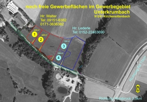 Gewerbe- Grundstück im Gewerbegebiet Unterkrumbach PLZ: 91241 Einzuggebiet.Nbg 165,-  m  bis 7000m  Bild 2