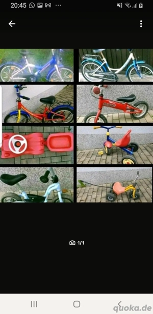 Kinderfahrad Dreirad usw