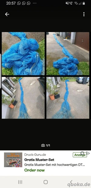 Teichnetz 25m x 15m Laubnetz Silonetz Laubschutznetz Vogelschutznetz Teichschutz  es ist gebraucht w