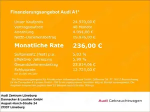 Audi A1 Sportback 30 1.0 TFSI advanced Alu Smartphone Inte Bild 3