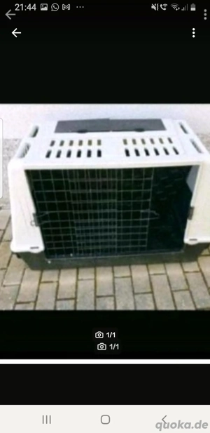 Hundebox Hundekäfig  100cm x 68cm x 60cm  in sehr guten zustand                            SCHAU DOC