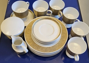 Rosenthal  Composition Goldintarsia Kaffeeservice  Wirkkala    Cuno Fischer 6 Pers. 21-tlg top
