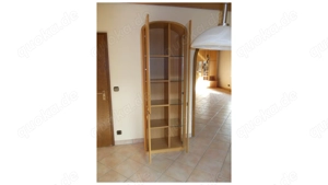 Vitrine, Eiche massiv, sehr gut erhalten