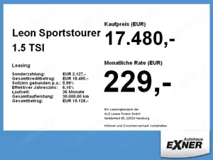 SEAT Leon Sportstourer 1.5 TSI STYLE OPF Tempomat Bild 4