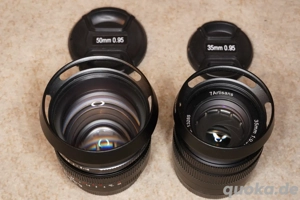 35mm + 50mm 7Artisans Lowlight Objektive f 0.95