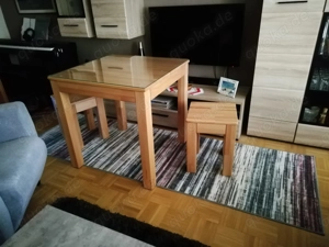 Kleine Sitzgruppe Buche massiv