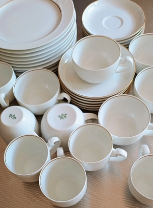 Rosenthal Asimmetria Secunda Gold 12 Personen Tee- Kaffeeservice Wiinblad top