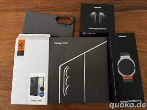 Samsung Galaxy Z Fold 7 1TB Blau 16GB + Galaxy Buds 3 Pro Und Galaxy Watch Ultra