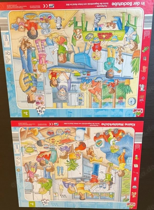 Puzzle, Rahmenpuzzle, 42 Teile, 3+ Jahre, "Kleine Meisterköche"