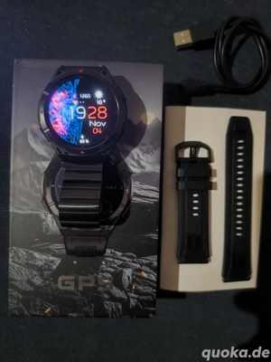 LEMFO X2B Smartwatch Herren   GPS, Top Zustand, mit Zubehör