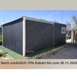   Blechgarage nach Maß Metallcontainer Autogarage 