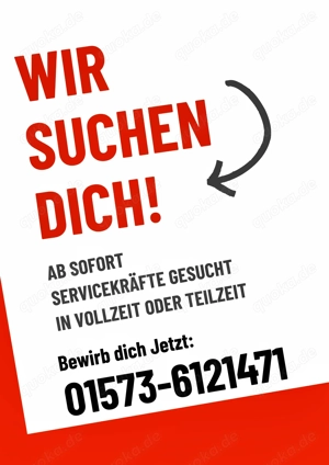 Servicekraft Voll- und Teilzeit gesucht