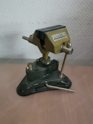 PROXXON Feinmechaniker Tisch Schraubstock mit Saugplatte Bild 2