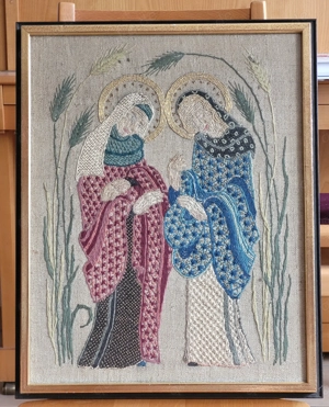 Bild (Textilkunst) "Maria und Maria von Magdalena"