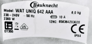  A+++ 6Kg Toplader Waschmaschine Bauknecht (Lieferung möglich) Bild 7