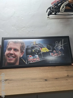 Sebastian Vettel Puzzle gerahmt 