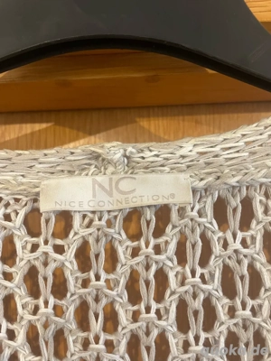 Helle Häkeljacke Strickjacke von Nice Connection, Größe 44 Bild 3