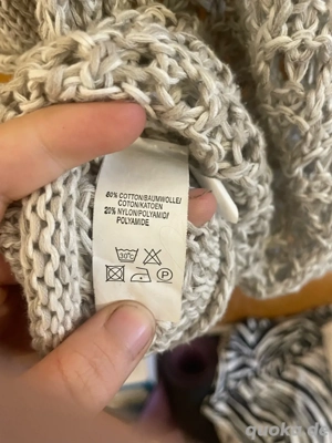 Helle Häkeljacke Strickjacke von Nice Connection, Größe 44 Bild 4