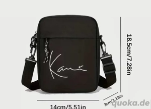 Karl Kani Bauchtasche umhängetasche Schwarz NEU