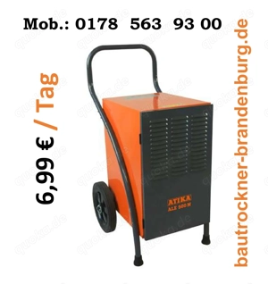 Luftentfeuchter, Bautrockner, Brandenburg, Lieferung, Trockner