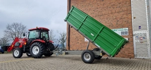 6,0T hydr 3-Seiten Kipper Traktor Auflaufbremse COC Doppelwände