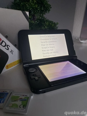 new Nintendo 3DS XL spiele konsole Schwartz mit Verpakung und Zubehör