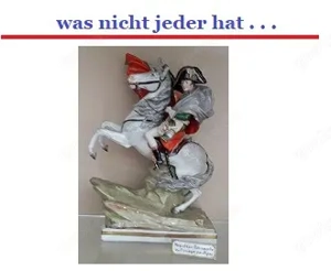 große Porzellanfigur Napoleon "Ritt über die Alpen"