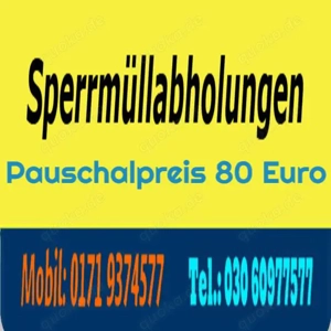 Möbel Sperrmüll Abholung Entsorgung pauschal 80   Bild 3