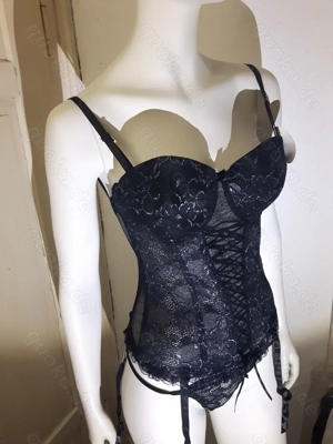 Korsett 80C + String Tanga NEU OVP lingerie DESSOUS PARTY corsage