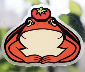 Roter Frosch abzugeben 