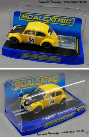 VW Käfer Beetle Monte Carlo gelb Hornby Scalextric C3412 mit OVP Bild 3