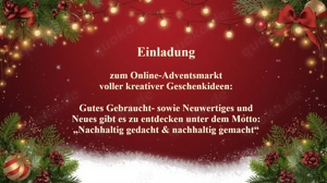 Online-Adventsmarkt voller kreativer Geschenkideen