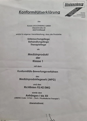 Massage Therapie Liege von Stolzenberg. Neuwertig - Top Zustand! Bild 4