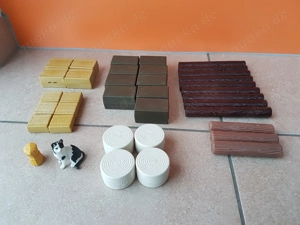 Verschiedene Siku Zubehör Holz, Heu, Strohballen - wie NEU