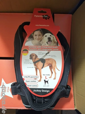  NEU +OVP   PatentoPet-Geschirr  Sport- Schwarz- Hund- Gr.L