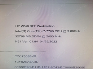 Computer mit Intel I7 7700 7.Gen mit 32 GB RAM  HP Z240 SFF Workstation