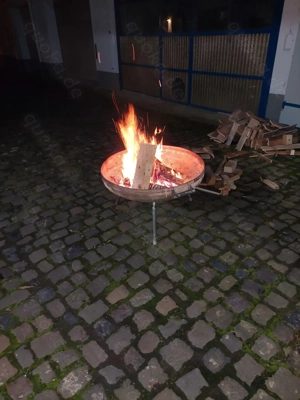 Feuerschale aus  Edelstahl