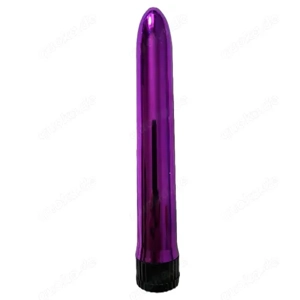 Lila Vibrator im klassischen Design, 17,5 cm