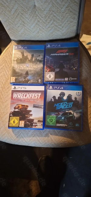PS4 Spiele Bundle   4 Top-Titel | Neu & Gebraucht | Hogwarts Legacy, F1 Manager 22, Wreckfest, Need 