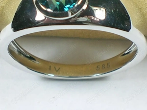 NEU: Brillant-Ring Größe 18 - 56,5 1,0 Carat 585 Weiß-Gold Bild 8