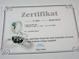 NEU: Brillant-Ring Größe 18 - 56,5 1,0 Carat 585 Weiß-Gold Bild 10