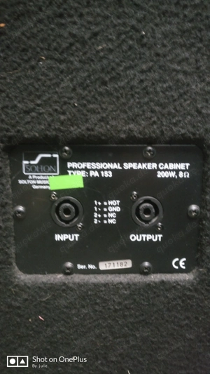 Passive 3- Wege Lautsprecher PA 153 