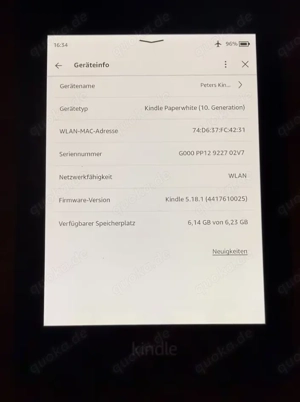 Amazon Kindle Paperwhite (10. Generation) - Premium Version Bild 5