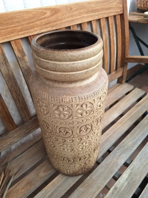 schöne Bodenvase mit Ornamentmuster, sehr stabil