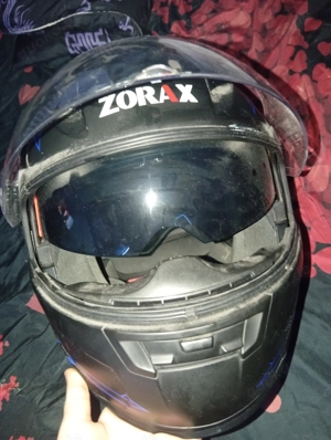 Zorax Motorrad Helm XL Klapphelm mit Sonnenvisier 