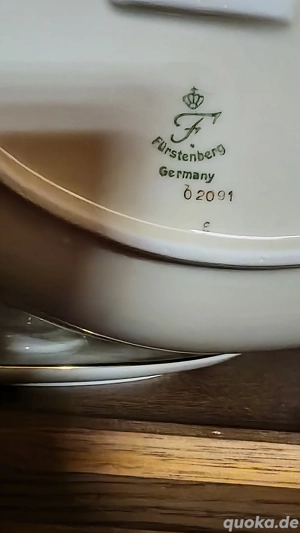 Fürstenberg Porzellan Service 62091 - 24 teilig - Goldrand , Zustand wie neu  