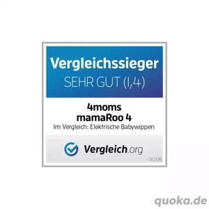 4moms Babywippe mamaRoo 4 Classic Black