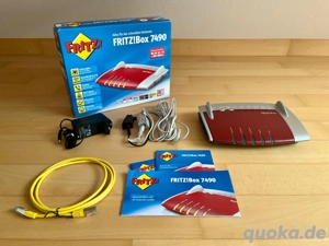 FRITZ!Box 7490   Sehr guter Zustand, inkl. Zubehör & OVP